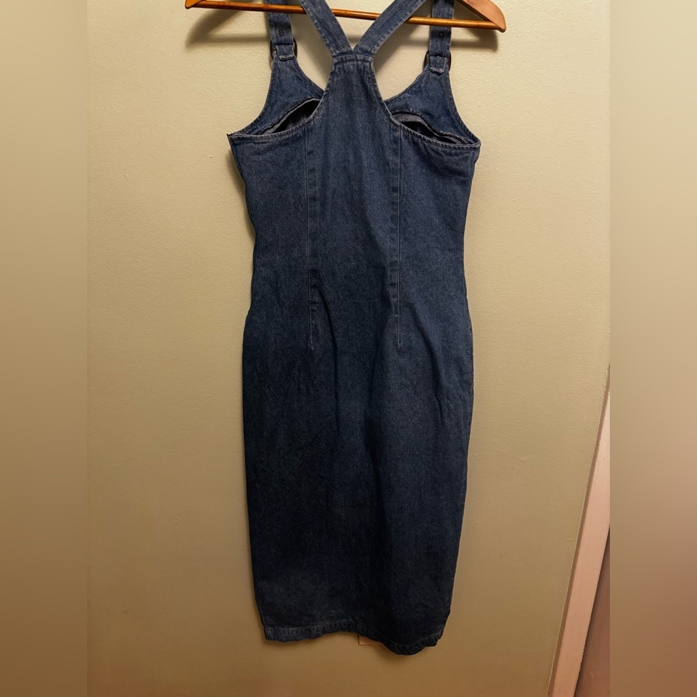 Dark Blue Denim Dress - Picture 6 of 10